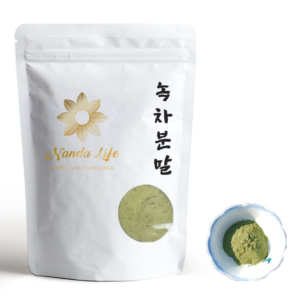Nanda Life Pure Green Tea Powder 200g 100% Korean Boseong Origin Low-Temperature Dried Natural Tea Leaf Powder _ Made in Korea